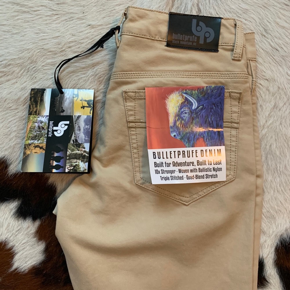 Men’s Bulletprufe Denim khaki jeans 30/30 outdoor